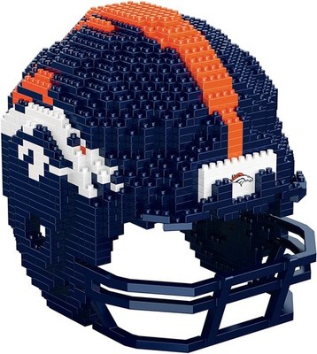 NFL Denver Broncos 3D BRXLZ Puzzle Helm Helmet Set Football Footballhelm