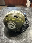 Kenny Pickett Signed Pittsburgh Steelers Salute Service Full Size Helmet Beckett