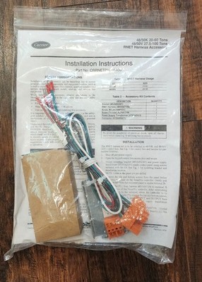 Carrier RNET Accessory Harness Kit For 48/50V SmartVu Systems CRRNETPH001A00