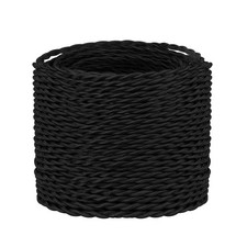 Helunsi 10M / 32.8FT Black Braided Flex Cable, Vintage Twisted Fabric Electri... 2.87 per metre