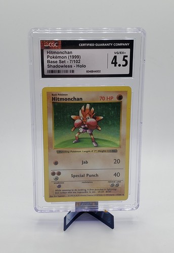 Hitmonchan (Shadowless) graded CGC 4.5 for sale on eBay