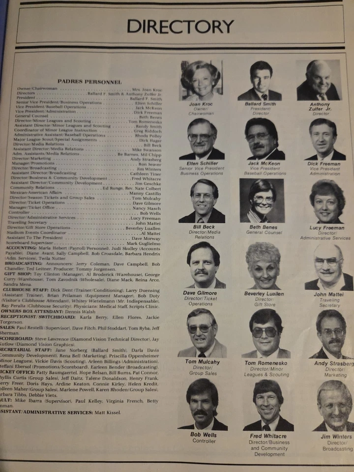 1986 San Diego Padres Vs Reds GAME TICKET~Official Padres Program Magazine - Image 3 of 4