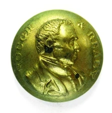 Zachary Taylor & Lewis Cass 1848 Presidential Campaign Button 22.5mm PC225 Var.