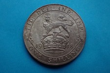 1918 Shilling, George V., 0.925 silver, see images.