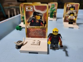 LEGO 3344 3345 3346, complete set of 7 Ninja mini heroes figures/cards/bases EUC
