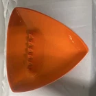 Haeger Ceramic Orange Triangle Ashtray Glossy Decorative USA Mid-Century Modern