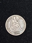 1876-CC Seated Liberty Dime, Carson City