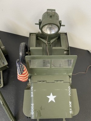 Vintage 1960s Hasbro GI JOE Official Jeep 7000 and Trailer Cannon