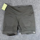 PINK Ultimate Shorts Womens Medium Black High Rise Athletic Yoga Biker Gym