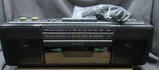 SONY CFS 220 Cassette AM FM Radio Portable Boombox Tested Works Vintage