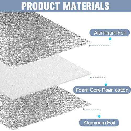VEVOR Double Reflective Insulation Roll Foam Core Radiant Barrier 48 In X 50 Ft | VEVOR EU - Foto 11