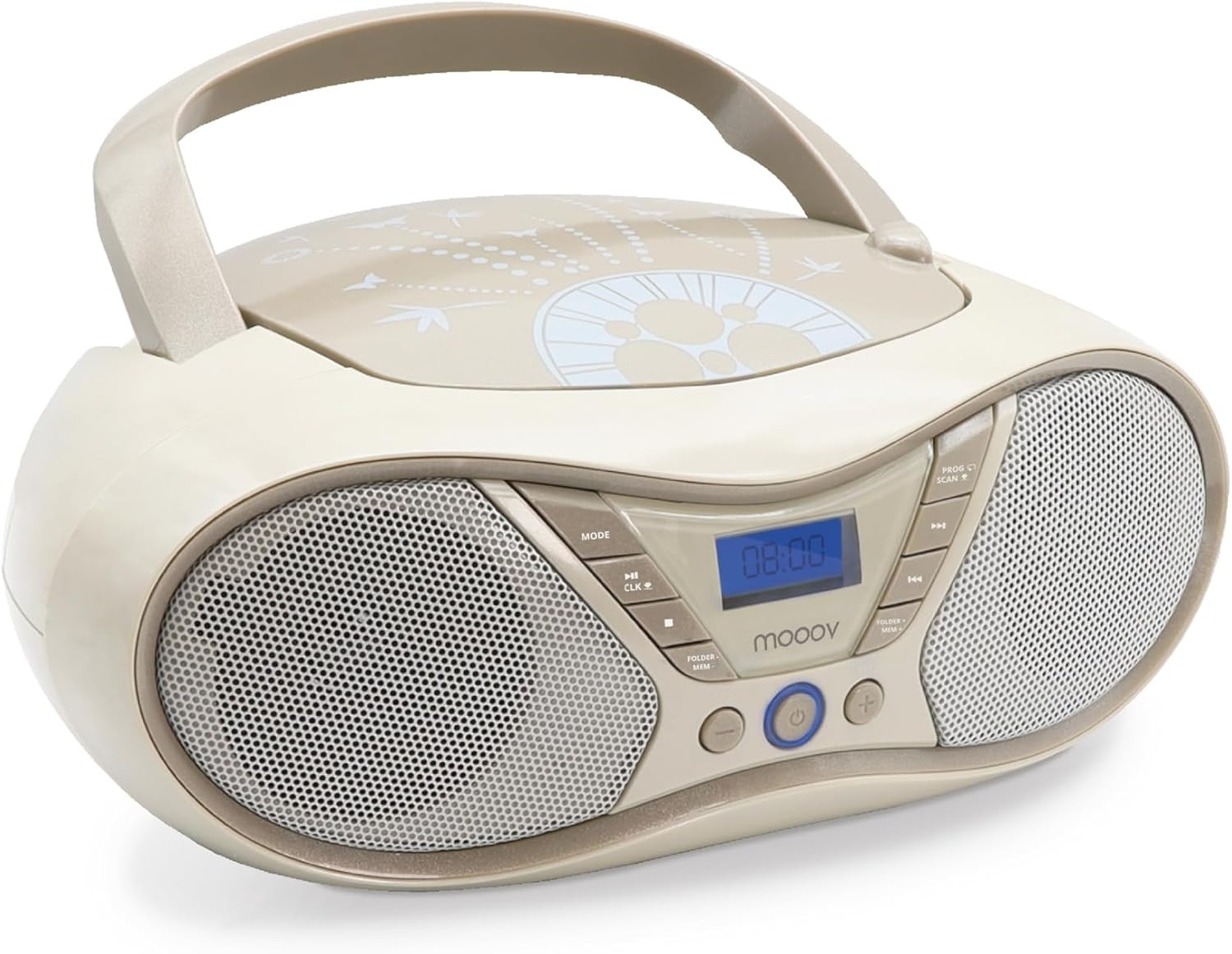 Lettore CD per Studio e Lingue Soft Grey - Compatibile CD-RW MP3