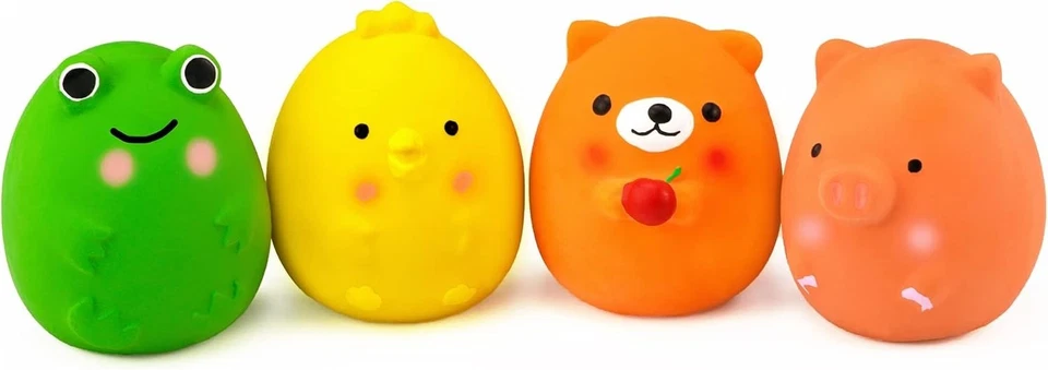 Chiwava - 4 Jouets Couinants en Latex pour Chiens de Petite Taille - Multicolore - Photo 4/4