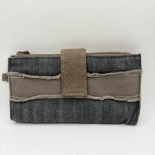Thirty One Denim Fabric Wristlet Wallet