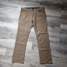 Jachs New York Men's 5 Pocket Stretch Fabric Pant - Tan - Size: 38x32 NWT