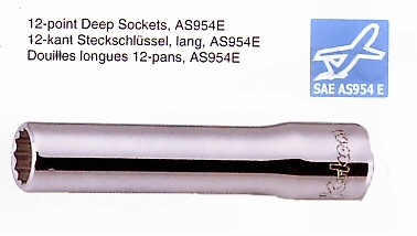 Koken Aerospace tief 12 Punkt 10-teiliger Steckschlüsselsatz A/F