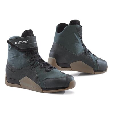 TCX District WP Motorradstiefel Gunmetal Brown