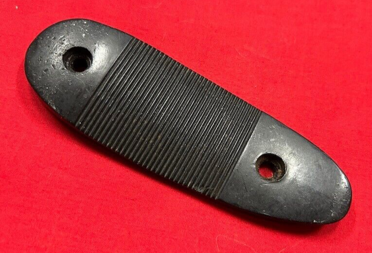 Vintage Serrated Rifle or Shotgun Buttplate Marked 6 23122 SW  - Smith & Wesson?