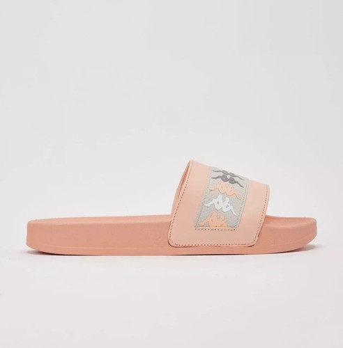 KAPPA 222 BANDA ADAM 18 SLIDES.Peach-GreyLT-Grey Frost Mens US Size 13 - Picture 3 of 5