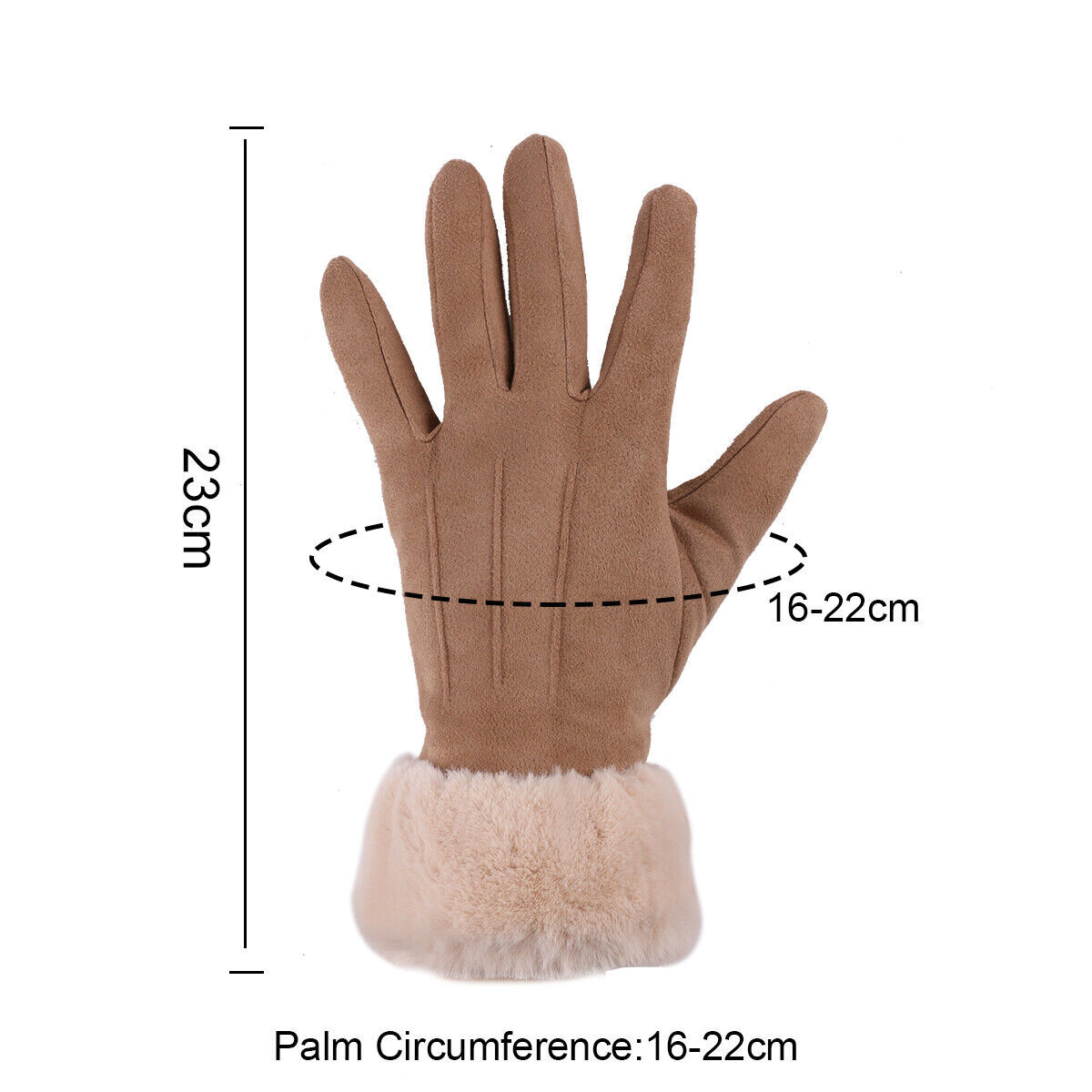 Winter Thermal Warm Soft Sheepskin Gloves Men Women Ladies