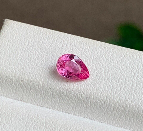 Zaffiro rosa non riscaldato certificato 0,98 carati PR 7x5 mm rosa dolce 100% originale naturale - Foto 6 di 7