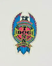 DOGTOWN Red Dog Jim Muir Prism Skateboarding Sticker