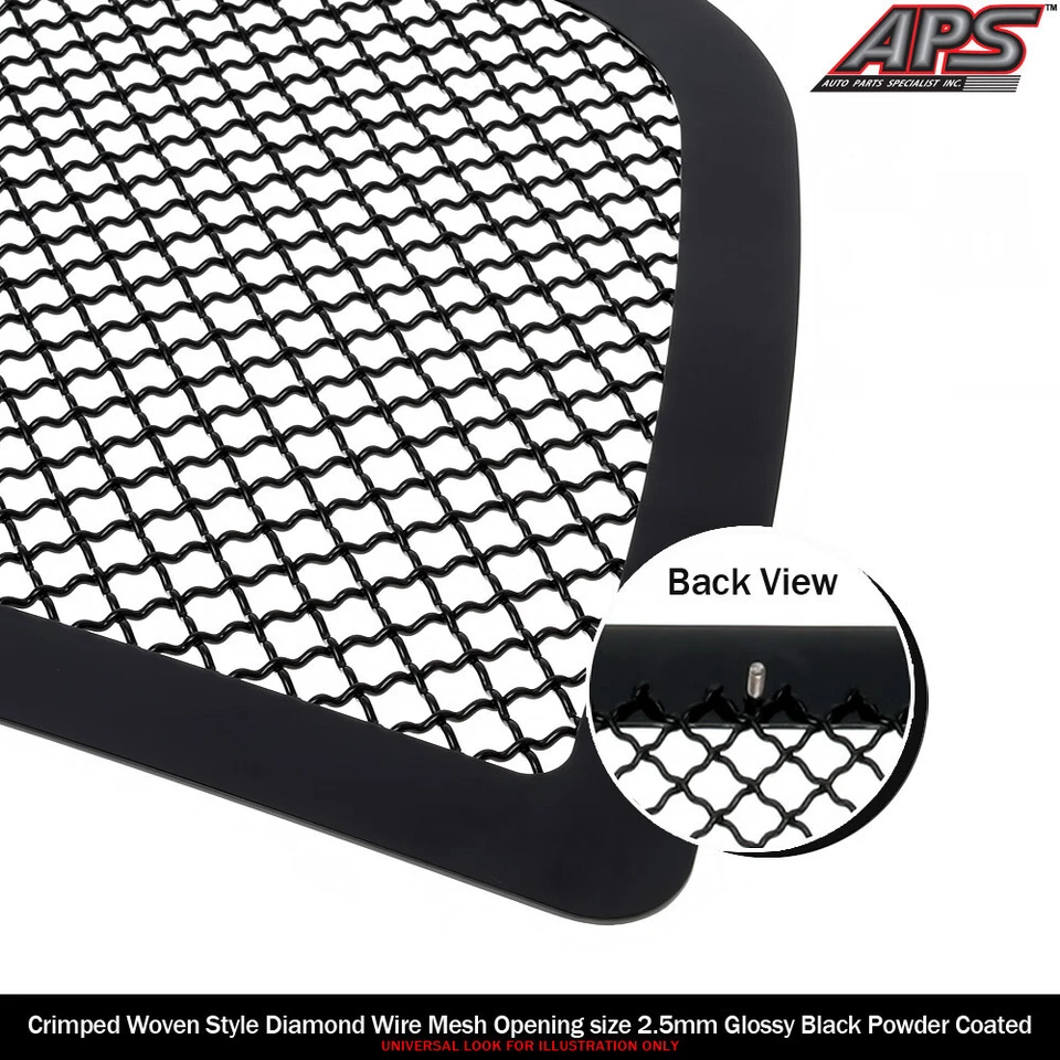 Inserto de rejilla de malla negra superior para Toyota Tacoma 2016-2017 Foto 3 de 3