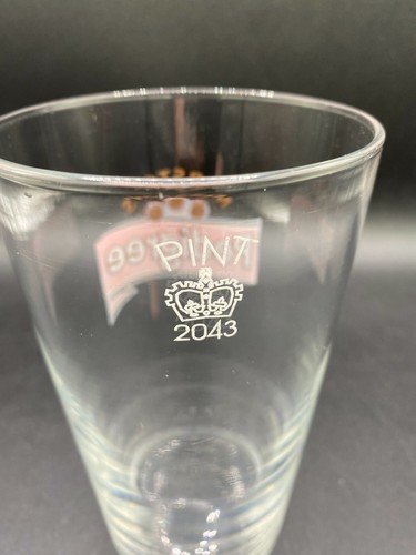 Pedigree Pint Glass Pub Issue Beer Pint Stright Ale Vessle Gift Home Bar Gift - Picture 2 of 5