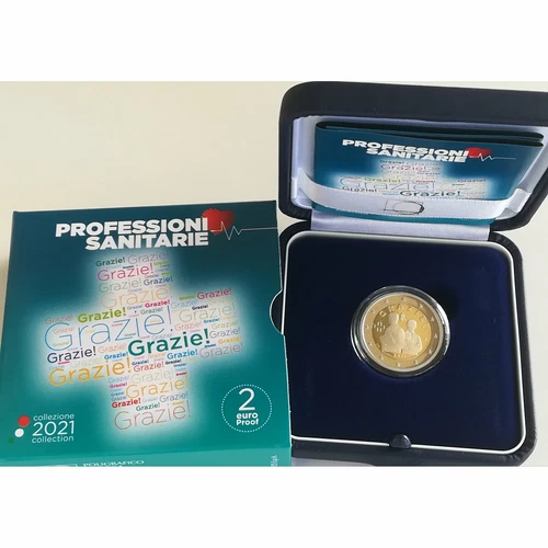 Italy 2021 - 2 Euro PROOF Pandemic Heroes