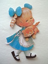 3D-U Pick - BA4 Boy Girl Baby Playing Animals Scrapbook Card Embellishment