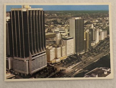 Downtown Miami The Magic City With Biscayne Blvd In The Foreground-Postcard (C1)