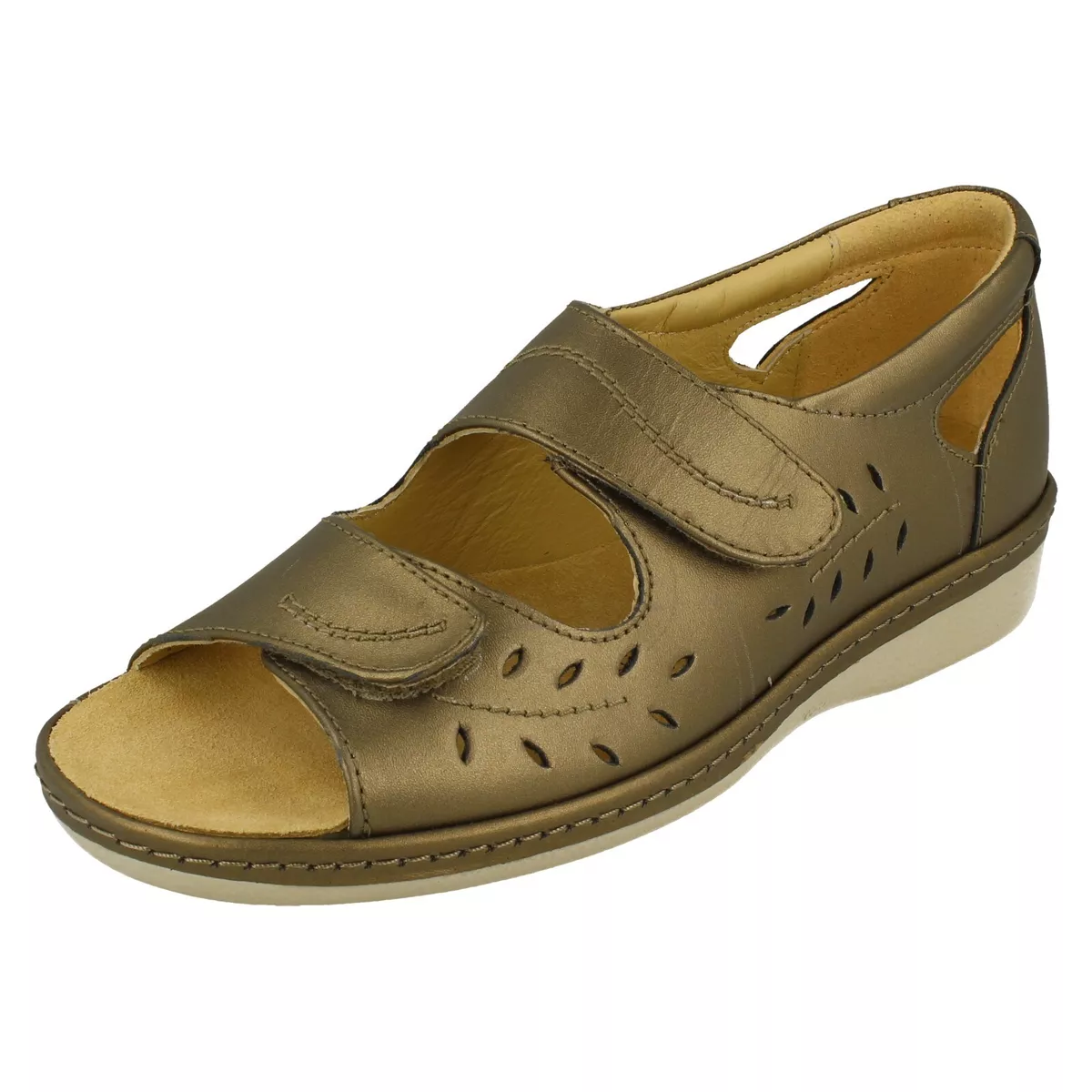 Ladies Padders leather Adjustable Full Back Sandals Breeze