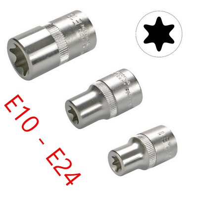 Stecknuss E10 - E24 1/2-Zoll für Torx Profil Nuss Steckschlüssel - nach Wahl - 