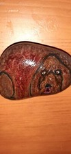Puppy Dog Rock Art Hand Painted Rock Art