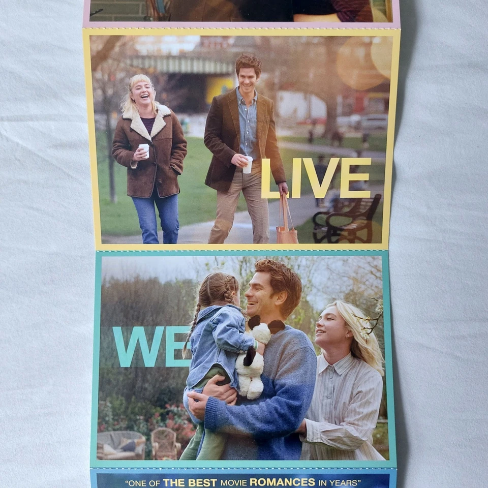 WE LIVE IN TIME official set 5 promo postcards (Andrew Garfield, Florence Pugh) - Image 4 of 4
