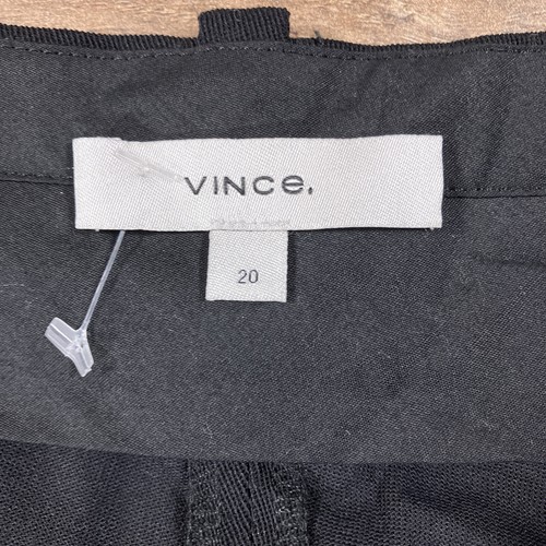 Vince Pants Womens 20 Black Wide Leg Straight Loose Wool Blend Dress Pants NEW - Picture 4 of 13