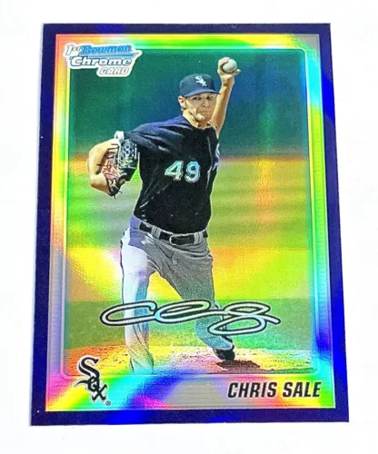 Chris Sale 2010 Bowman Chrome Draft BDPP92 Purple Refractor 1st Rookie RC