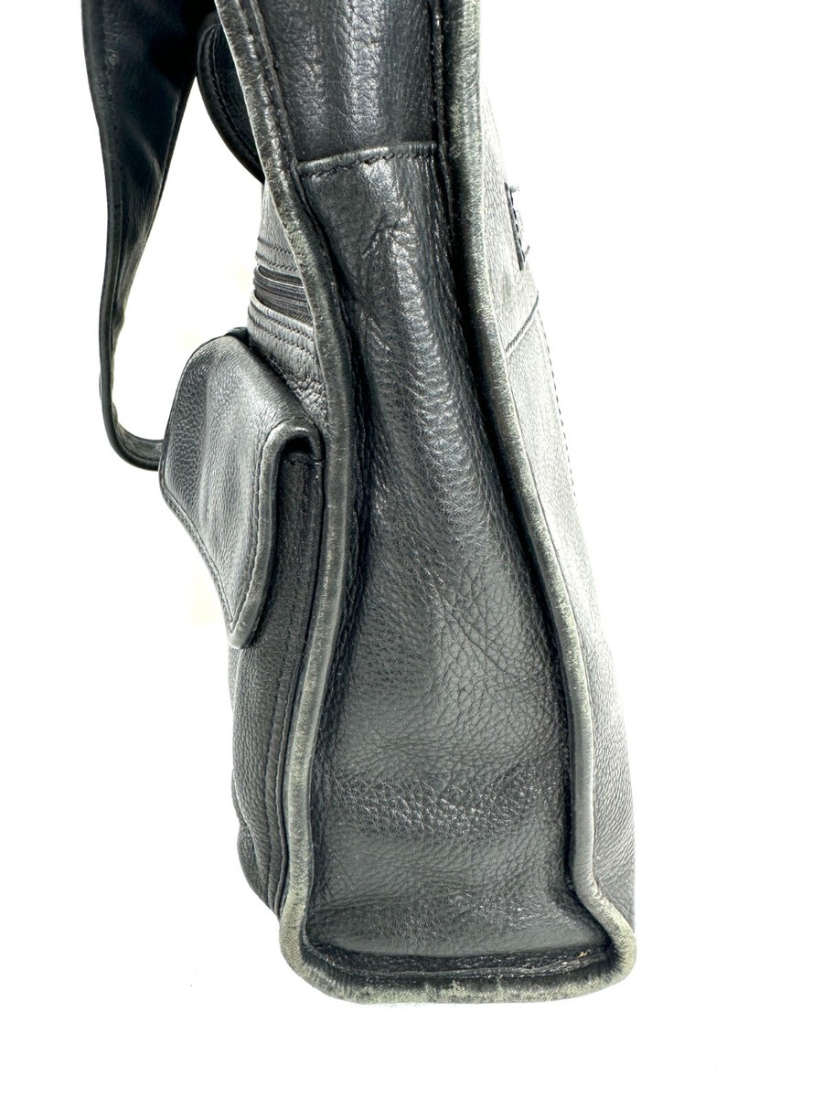 Fossil Vintage Black Pebbled Leather Medium Shoulder Bag  display picture 3