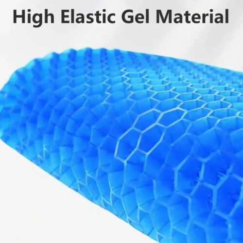 Cojín de asiento de gel de verano transpirable diseño de panal para alivio de presión trasero... - Imagen 2 de 10