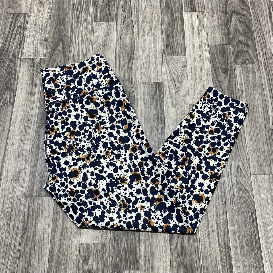Leggings capri SAGE COLLECTIVE tiro alto negro/blanco estampado animal para mujer talla XL Foto 2 de 4