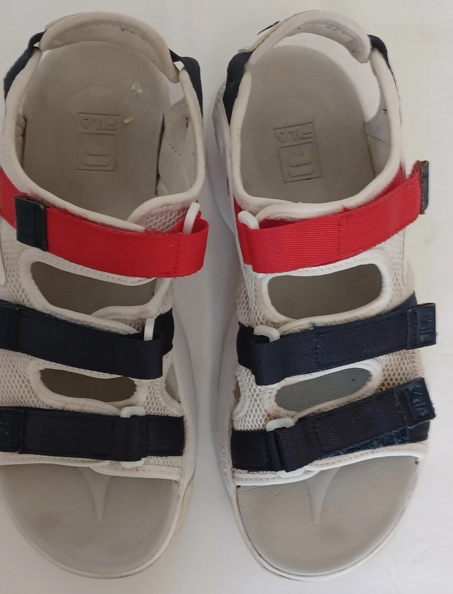 Fila disruptor white platform sandal sale