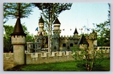 Midland Ontario Castle Village Giftshop Balm Beach Road Vintage Postcard View A1