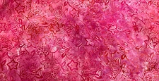 LAUNDRY BASKET QUILTS -OVER THE RAINBOW BATIK #41014-27 PETAL PINK & RED BY MODA
