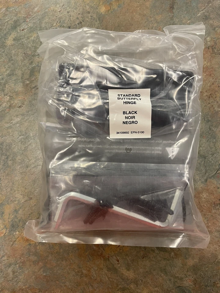 3.125 In. X 4.875 In. Aluminum Black Standard Butterfly Hinge (2-Pack) BOERBOEL - Image 4 of 4