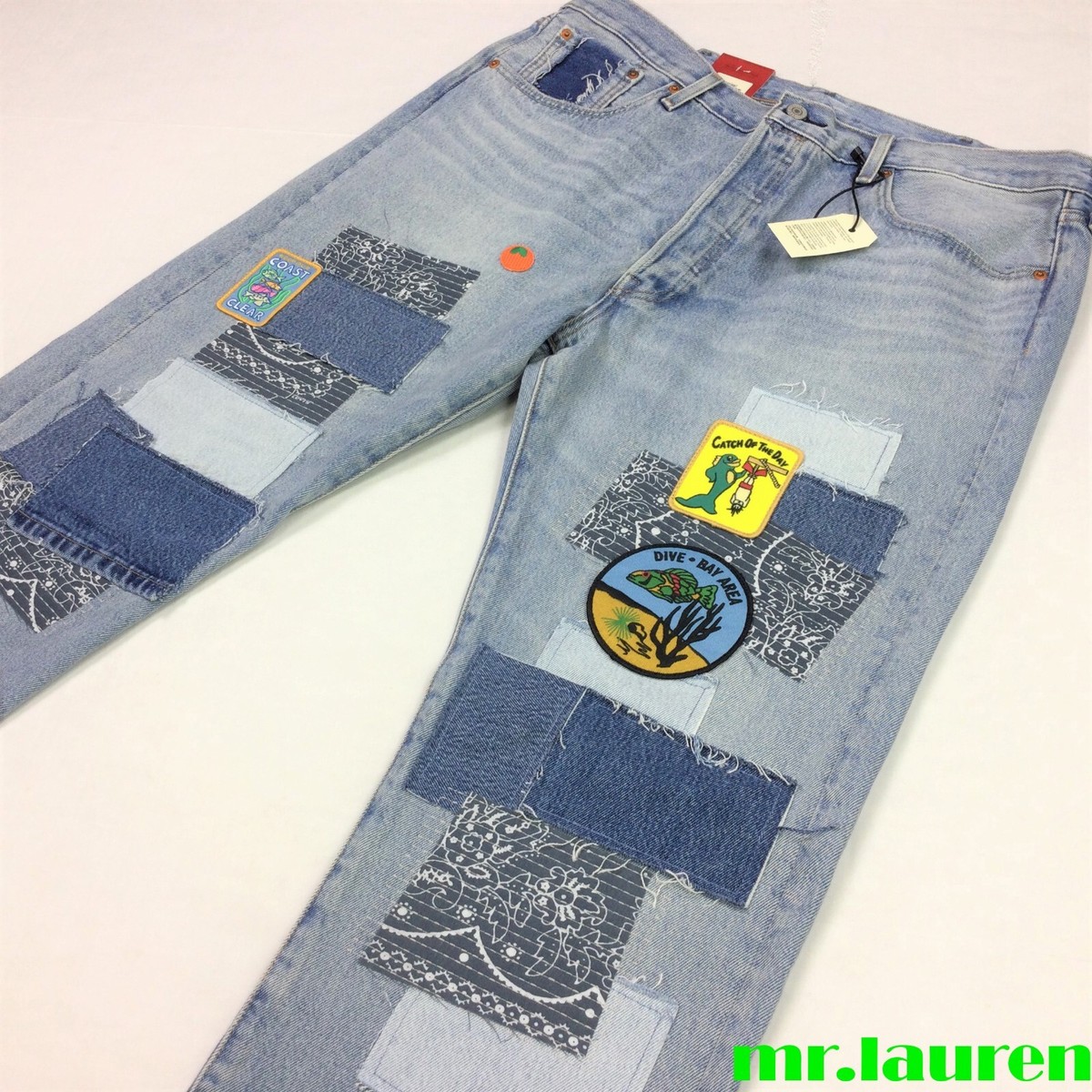 Levi's Levis 501 Limited Edition Distressed Fish Bandana Levi's Levis 501 Limited Edition Distressed Fish Bandana