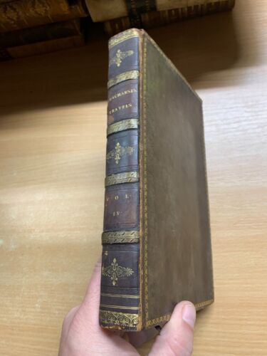 *RARE* 1806 "TRAVEL OF ANACHARSIS THE YOUNGER IN GREECE" VOL 4 ANTIQUE BOOK (P5) - Picture 1 of 14
