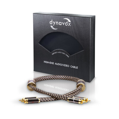 DYNAVOX BLACK LINE CINCHKABEL Stereo 0,6 m Highend sehr hochwertig