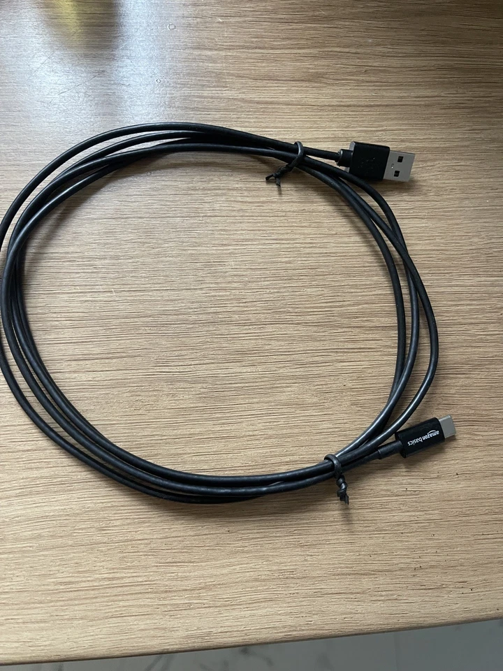 Amazon Basics USB Type-C to USB Type A 2.0 Male Cable - / 2meters- Black - Image 3 of 3