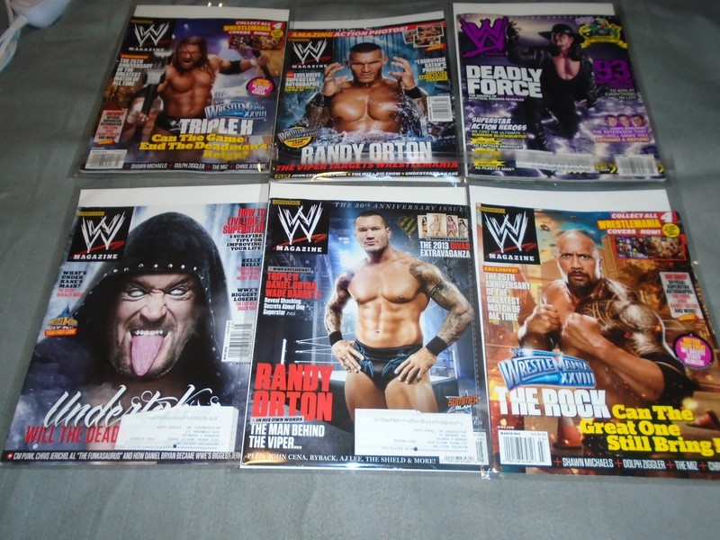 6 Issues WWE Magazine Randy Orton Undertaker Rock Lot 