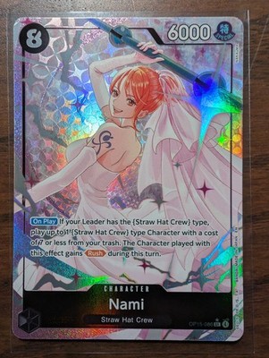 Nami OP15-086 SR Alt Art Parallel Wedding Dress One Piece TCG